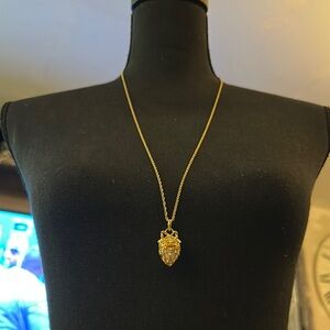 Joan Rivers Gold Owl Pendant Necklace
